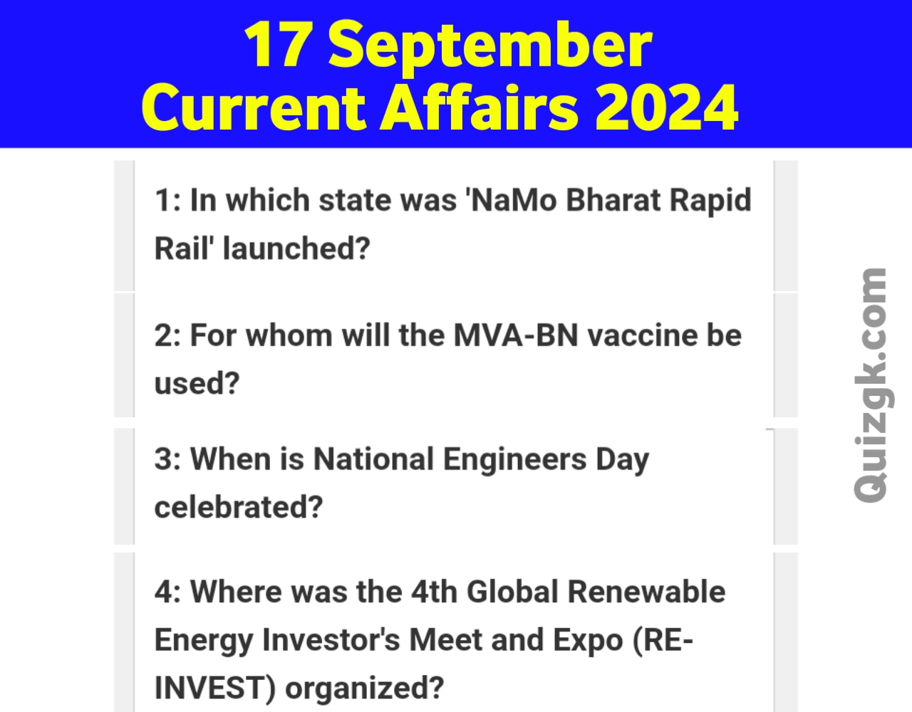 17 September 2024 Daily Current Affairs 